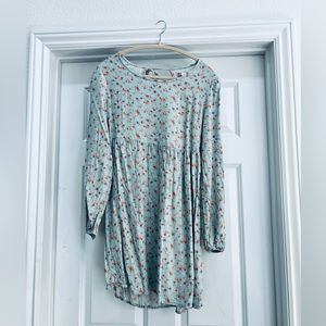 CLEARANCE SO Floral Mini Puff Sleeve Dress Size M